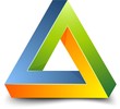 Vector: Impossible triangle sign Impossible triangle sign