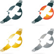 Logo, Vogel, Krähe, Rabe, Vogel im Flug