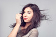Mediterranean Women And Wind - Studio Shoot