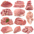 Fresh meat on white background