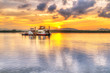 Sunrise at the river at Koh Kho Khao island, Thailand
