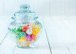 A gift jar of candies