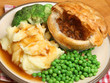 Photo: Staek & Kidney Pie with Vegetables Staek & Kidney Pie with Vegetables