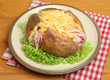 Photo: Baked Potato with Ham & Cheese Baked Potato with Ham & Cheese