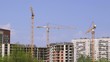 Construction of building. Time lapse.