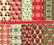 Abstract vector set of paper with summer berries