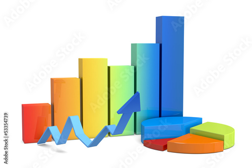 Illustration: financial charts financial charts