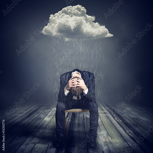Photo: Businessman in the Rain Businessman in the Rain