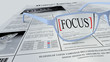 Illustration: Be focused on the most important Be focused on the most important
