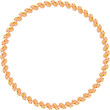 Round yellow frame