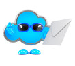 Illustration: Cloud gets mail Cloud gets mail