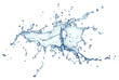 Photo: blue water splash isolated blue water splash isolated