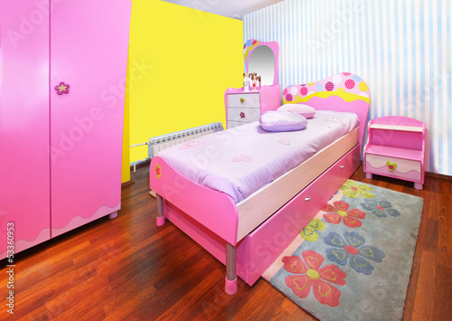 Photo: Girl pink bedroom Girl pink bedroom