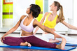 Photo: women in the gym doing yoga exercise for fitness women in the gym doing yoga exercise for fitness