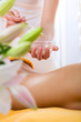 Wellness - woman getting body massage in Spa