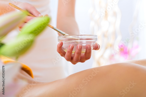 Photo: Wellness - woman getting body massage in Spa Wellness - woman getting body massage in Spa