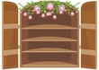 mobiletto con decorazione floreale