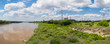 Panoramic photo of power station in Warsaw