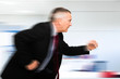 Businessman in a hurry