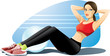 Woman Exercising Abs