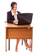 Young Secretary At Her Desk