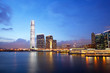 Kowloon in Hong Kong with sunset