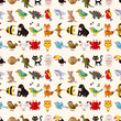seamless animal pattern