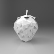 Illustration: Strawberry origami Strawberry origami