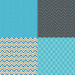 Vector: Seamless Zigzag Abstract Patterns Seamless Zigzag Abstract Patterns