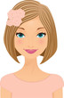 canvas print picture - Blonde girl