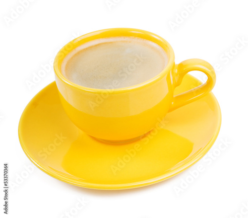Photo: Coffee espresso isolated on white Coffee espresso isolated on white
