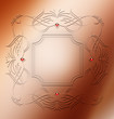 Elegant ornament frame design resource