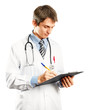 Photo: Doctor Man With Write Board Doctor Man With Write Board