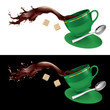 Coffee in green cup