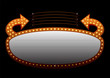 Neon with two arrows directed to the top
