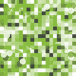 abstract cubes backdrop in green and white