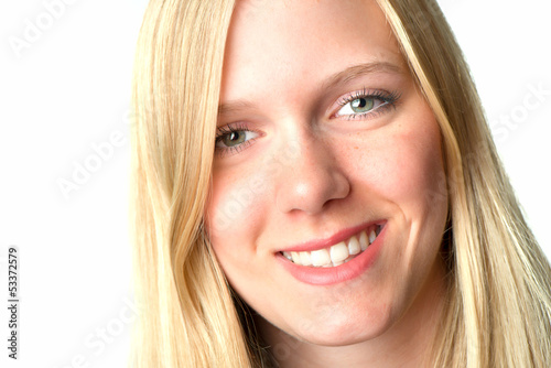 Photo: Strahlende blonde Frau Strahlende blonde Frau