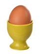 Brown egg in an egg cup