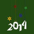 Minimal origami Happy New Year background