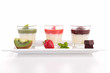 Photo: assortment of panna cotta assortment of panna cotta
