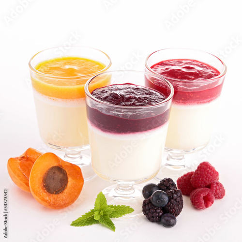 Photo: assortment of panna cotta assortment of panna cotta