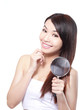 Photo: woman hair care concept woman hair care concept