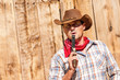 SOUTH WEST - A cowboy takes time to rest and reflect.