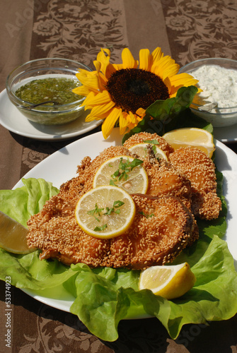 Photo: Delicious catfish escalope Delicious catfish escalope