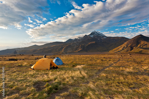 Photo: Camping on Kamchatka. Camping on Kamchatka.
