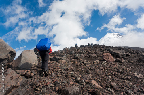 Photo: Trekking on Kamchatka. Trekking on Kamchatka.