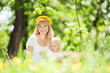 Photo: Mother and daughter in the park Mother and daughter in the park