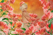 Foto: beautiful woman in fairy garden beautiful woman in fairy garden