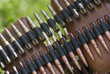 Bullets in ammunition belt