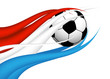 canvas print picture - fussball nl flagge